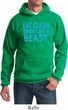 Mens Fitness Hoodie Eat Clean Train Like a Beast Hoody