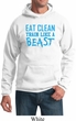 Mens Fitness Hoodie Eat Clean Train Like a Beast Hoody