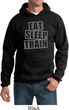 Mens Fitness Hoodie Eat Sleep Train Hoody