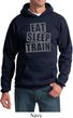 Mens Fitness Hoodie Eat Sleep Train Hoody