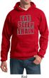 Mens Fitness Hoodie Eat Sleep Train Hoody