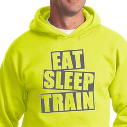 Mens Fitness Hoodie Eat Sleep Train Hoody Mens Fitness Hoodie Eat Sleep Train Hoody