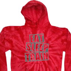 Mens Fitness Hoodie Eat Sleep Train Tie Dye Hoody Mens Fitness Hoodie Eat Sleep Train Tie Dye Hoody
