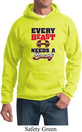 Mens Fitness Hoodie Every Beast Needs A Beauty Hoody