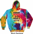 Mens Fitness Hoodie Every Beast Needs A Beauty Tie Dye Hoody