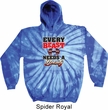 Mens Fitness Hoodie Every Beast Needs A Beauty Tie Dye Hoody