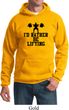 Mens Fitness Hoodie I Rather Be Lifting Hoody