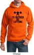 Mens Fitness Hoodie I Rather Be Lifting Hoody