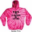 Mens Fitness Hoodie I Rather Be Lifting Tie Dye Hoody