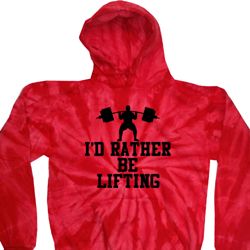 Mens Fitness Hoodie I Rather Be Lifting Tie Dye Hoody Mens Fitness Hoodie I Rather Be Lifting Tie Dye Hoody