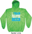 Mens Fitness Hoodie I Train For Beer Tie Dye Hoody