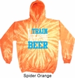 Mens Fitness Hoodie I Train For Beer Tie Dye Hoody