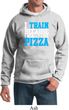 Mens Fitness Hoodie I Train For Pizza Hoody