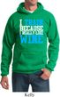 Mens Fitness Hoodie I Train For Wine Hoody