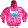 Mens Fitness Hoodie I Train For Wine Tie Dye Hoody