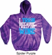 Mens Fitness Hoodie I Train For Wine Tie Dye Hoody