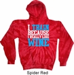 Mens Fitness Hoodie I Train For Wine Tie Dye Hoody