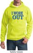 Mens Fitness Hoodie I Work Out Hoody