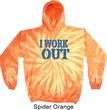 Mens Fitness Hoodie I Work Out Tie Dye Hoody