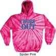Mens Fitness Hoodie I Work Out Tie Dye Hoody