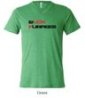 Mens Fitness Shirt Buck Furpees Tri Blend V-neck Tee T-Shirt