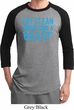 Mens Fitness Shirt Eat Clean Train Like a Beast Raglan Tee T-Shirt