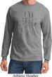 Mens Fitness Shirt Eat Sleep Train Long Sleeve Tee