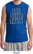 Mens Fitness Shirt Eat Sleep Train Muscle Tee T-Shirt
