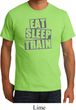 Mens Fitness Shirt Eat Sleep Train Organic Tee T-Shirt
