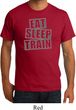 Mens Fitness Shirt Eat Sleep Train Organic Tee T-Shirt