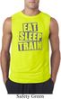 Mens Fitness Shirt Eat Sleep Train Sleeveless Tee T-Shirt