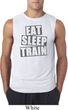 Mens Fitness Shirt Eat Sleep Train Sleeveless Tee T-Shirt