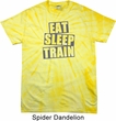 Mens Fitness Shirt Eat Sleep Train Spider Tie Dye Tee T-shirt