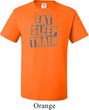 Mens Fitness Shirt Eat Sleep Train Tall Tee T-Shirt