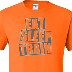 Mens Fitness Shirt Eat Sleep Train Tall Tee T-Shirt Mens Fitness Shirt Eat Sleep Train Tall Tee T-Shirt