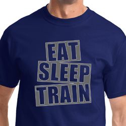 Mens Fitness Shirt Eat Sleep Train Tee T-Shirt Mens Fitness Shirt Eat Sleep Train Tee T-Shirt