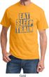 Mens Fitness Shirt Eat Sleep Train Tee T-Shirt