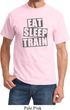 Mens Fitness Shirt Eat Sleep Train Tee T-Shirt