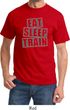Mens Fitness Shirt Eat Sleep Train Tee T-Shirt