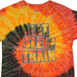 Mens Fitness Shirt Eat Sleep Train Tie Dye Tee T-shirt Mens Fitness Shirt Eat Sleep Train Tie Dye Tee T-shirt