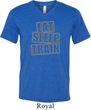 Mens Fitness Shirt Eat Sleep Train Tri Blend V-neck Tee