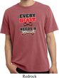 Mens Fitness Shirt Every Beast Needs A Beauty Pigment Dyed Tee T-Shirt