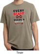 Mens Fitness Shirt Every Beast Needs A Beauty Pigment Dyed Tee T-Shirt