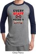 Mens Fitness Shirt Every Beast Needs A Beauty Raglan Tee T-Shirt