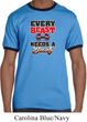 Mens Fitness Shirt Every Beast Needs A Beauty Ringer Tee T-Shirt