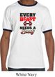 Mens Fitness Shirt Every Beast Needs A Beauty Ringer Tee T-Shirt