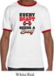 Mens Fitness Shirt Every Beast Needs A Beauty Ringer Tee T-Shirt