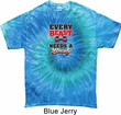 Mens Fitness Shirt Every Beast Needs A Beauty Tie Dye Tee T-shirt