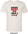 Mens Fitness Shirt Every Beast Tri Blend V-neck Tee T-Shirt