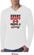 Mens Fitness Shirt Every Beast Lightweight Hoodie Tee T-Shirt